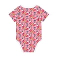 thumbnail image 6 of Rocae Festive Christmas Stocking Cheer for Baby Cotton Short-Sleeve Bodysuits for Unisex Onesies Bodysuit-6 Months, 6 of 7