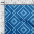 thumbnail image 2 of oneOone Viscose Chiffon Medium Blue Fabric Geometric Craft Projects Decor Fabric Printed By The Yard 42 Inch Wide, 2 of 4