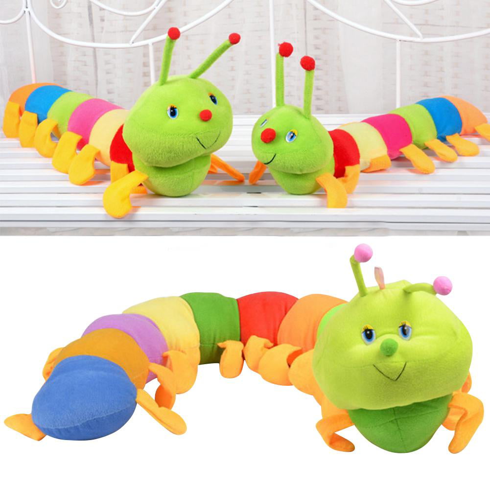 Colorful Inchworm Soft Caterpillar Lovely Developmental Child Baby Toy Doll HP 