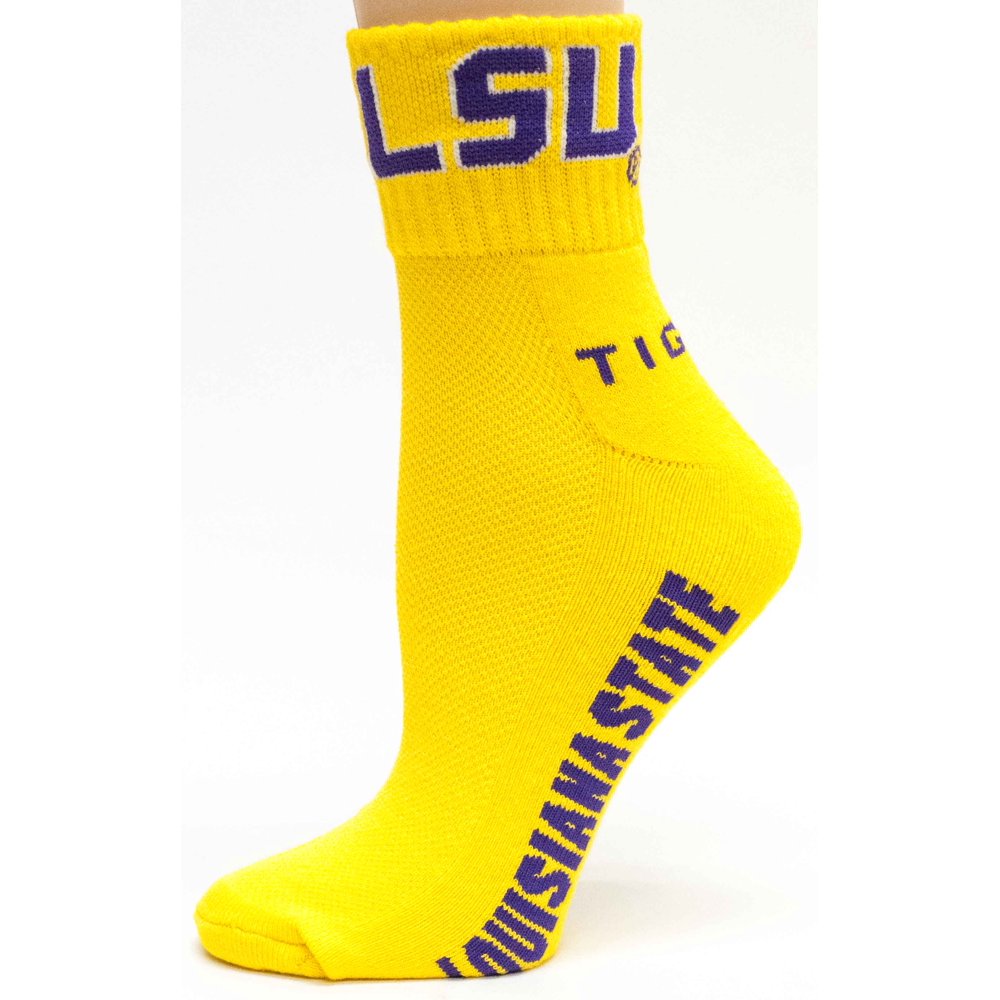 Donegal Bay LSU Tigers Gold Quarter Sock