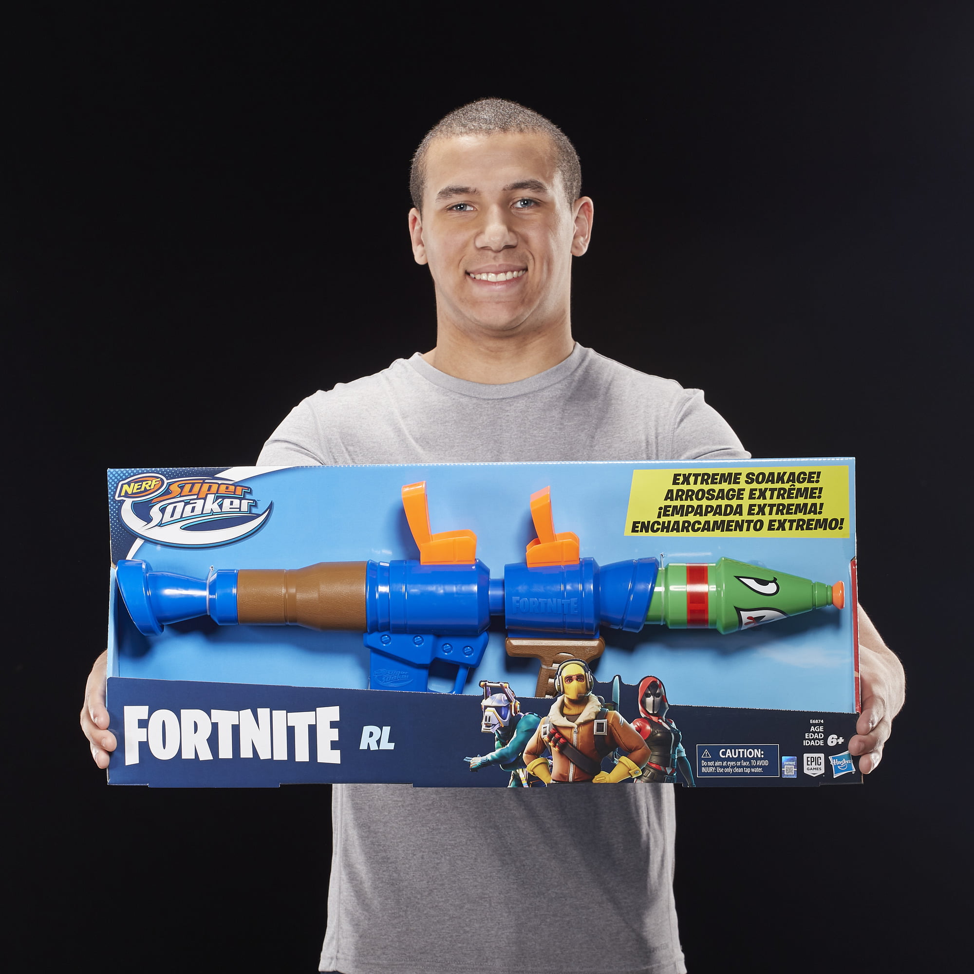 New Nerf Fortnite Rocket Launcher Super Soaker Water Guns Blaster RL Boy/'s Toy