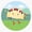 1pcs, variant on Traditional Ukrainian Folk Dancing Varenyk Perogy Potato Dumpling Cartoon Costume Decal For Car Sticker