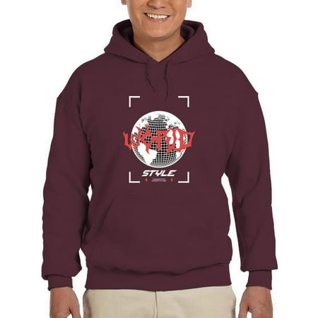 Abstract World Rave Style Hoodie Men -Image by Shutterstock Male Medium
