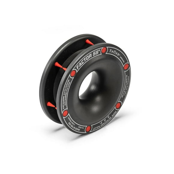 Factor 55 Winch Snatch Block 00260 XXL; For Synthetic Rope 5/16 to 1/2 Inch Diameter; 22000 Working Load Limit; Sliver; Aluminum
