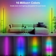 thumbnail image 2 of Temogu-lampe de Sol d'Angle - Lampe d'Angle LED RGB Intelligente avec Application et Télécommande, 16 Millions de Couleurs & 68+ Scènes, Synchronisation Musicale, Minuterie - Idéale pour Salons, Chambres et Salles de Jeux, 2 of 4