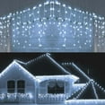 thumbnail image 1 of Fiudx Cortina de Luces Led de Carámbanos, Decoración Navideña de 5 M, Bombillas Led de Bajo Consumo, Efecto Cascada Invernal, para Uso En Interiores y Exteriores, Ambiente Festivo, 216 Luces, 8 Modos, 1 of 7