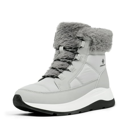 

Dream pairs Women s Winter Waterproof Snow Boots Ankle Booties Comfortable Outdoor Short Boots SDSB2208W GREY Size 7