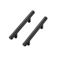 thumbnail image 2 of 30 Pack 5 Inch Cabinet Pulls Matte Black Stainless Steel Kitchen Cupboard Handles Cabinet Handles 5 Inch Length, 2 of 9