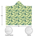 thumbnail image 3 of Wearable Blanket,Yellow Blue Butterfly Pattern Hooded Wearable Flannel Blanket for Adults & Teens,Winter Poncho Shawl Wrap Cape Cozy Anti-Pill,50"x60", 3 of 5