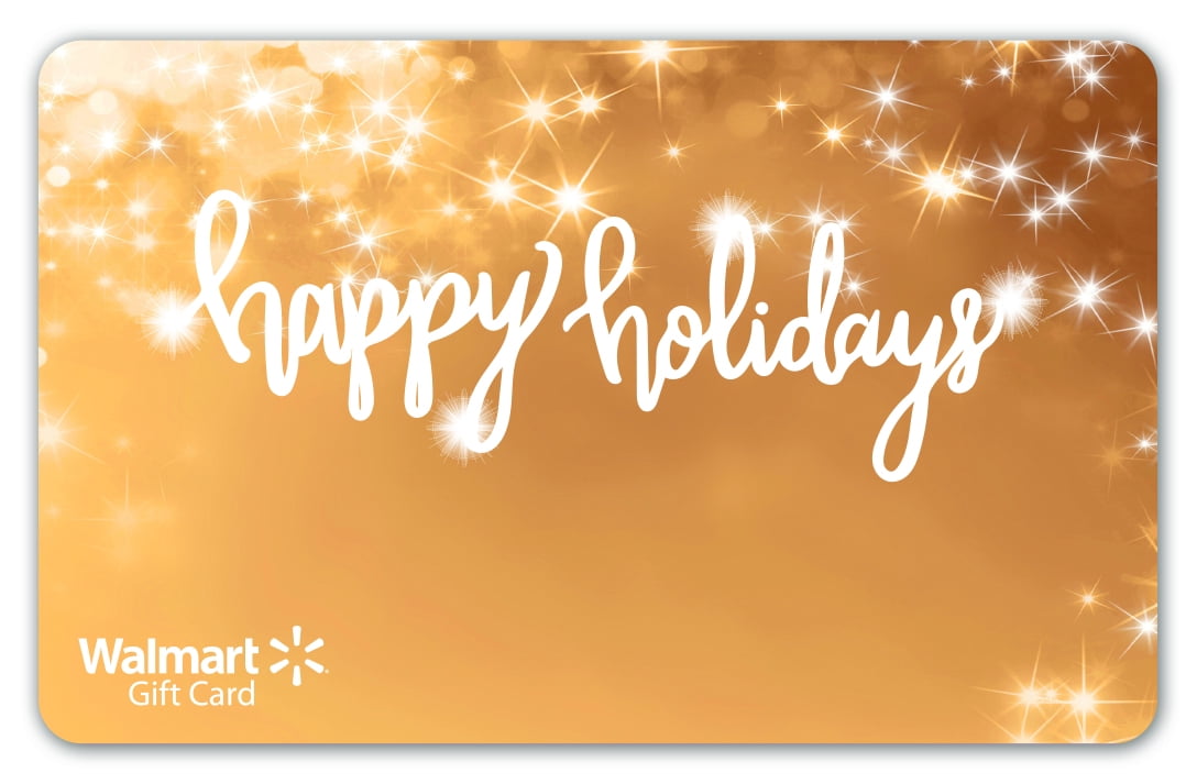 Gold Lights Holiday Walmart Gift Card