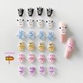 thumbnail image 4 of Sanrios Cinnamoroll-manicura 3D Kawaii, 30 piezas, Kuromi Melody, pompurin, dibujos animados, Anime, Mini juguetes, joyería Diy, decoración artística, 4 of 4