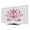 Pink, Gray, White, variant on TV Cover Indoor, Pink Lotus Flowers Stretch TV Dust Cover Television Screen Protector, Classic Love Heart Leaves Blue Elastic Polyester Display Covers, Monitor Slipcover for LED LCD TVs 32 Inch