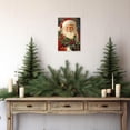 thumbnail image 5 of ZHONGYUTONG Santa Claus Canvas Wall Art Christmas Pictures Wall Decor Vintage Santa Painting for Living Room Bedroom Decor Framed (16.00" x 24.00"), 5 of 5