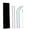 B, variant on KOYPTL 15 Pack Wrinkle Straw Set Include 12 Reusable Colorful Wrinkle 3 Straw Cleaner Brush and Stylish Pouch,Perfect for Smoothies Milkshakes Juice Tea Drinking Straw Bar Tools Kitchen Gadgets