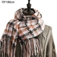 thumbnail image 2 of Ladies autumn winter scarf classic flow Sugezi scarf warm checkered scarf, 2 of 5