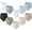 Cerulean, variant on Konexial 10 Pack Baby Muslin Bandana Bibs for Drooling and Teething