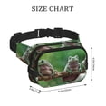 thumbnail image 4 of Balery Australian White Tree Frog Sitting on Branch Mochila Cinturón para Mujeres y Hombres, Bolsa de Cintura Impermeable de Doble Capa con Correa, 4 of 9