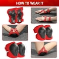 thumbnail image 4 of Kids Protective Gear Set Knee Pads for Kids 3-14 Years Toddler Knee and Elbow Pads with Wrist Guards 3 in 1 for Skating Cycling Bike Rollerblading Scooter, 4 of 12