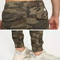 thumbnail image 2 of TRGPSG Men’s Joggers Pants Elastic Waist Camo Cargo Athletic Pants with Drawstring, 2 of 7