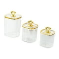 thumbnail image 3 of yotijay 3 Pieces Serving Dish with Lid Appetizer Food Bowl Versatile Dustproof Snack Canister for Living Room Condiment Appetizer Nut, 3 of 9