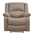 thumbnail image 4 of Hawthorne Collections Transitional Polyester Microfiber Recliner in Beige, 4 of 19