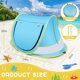 thumbnail image 4 of Carpa de playa para bebés Kapeazo, parasol con mosquitera UPF 50+, 4 of 6