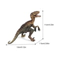 thumbnail image 3 of Rbaofujie Cadeau Garçon Modèle Dinosaure Vélociraptor Figurine Commémorative Solide Peinte à la Main, 3 of 8