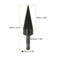 thumbnail image 2 of Uxcell Square Shank Firewood Drill Bit Wood Splitter, 32mm Wood Log Splitter Drill, 2 of 6