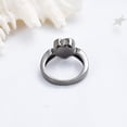 thumbnail image 6 of Crystal Heart Cremation Ring for Ashes for Women Men Keepsake Finger Ring Urns for Ashes for Loved One for Dad Mom Size（5,6,7,8,9,10), 6 of 8