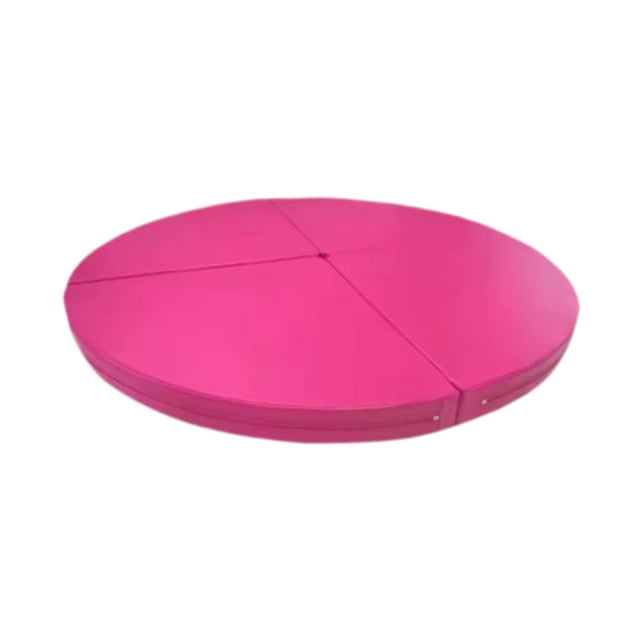 Tapete para pista de baile en barra, tapete protector anticaída de seguridad, almohadilla plegable, cojín para ejercicio, Pilates, entrenamiento de Rosa
