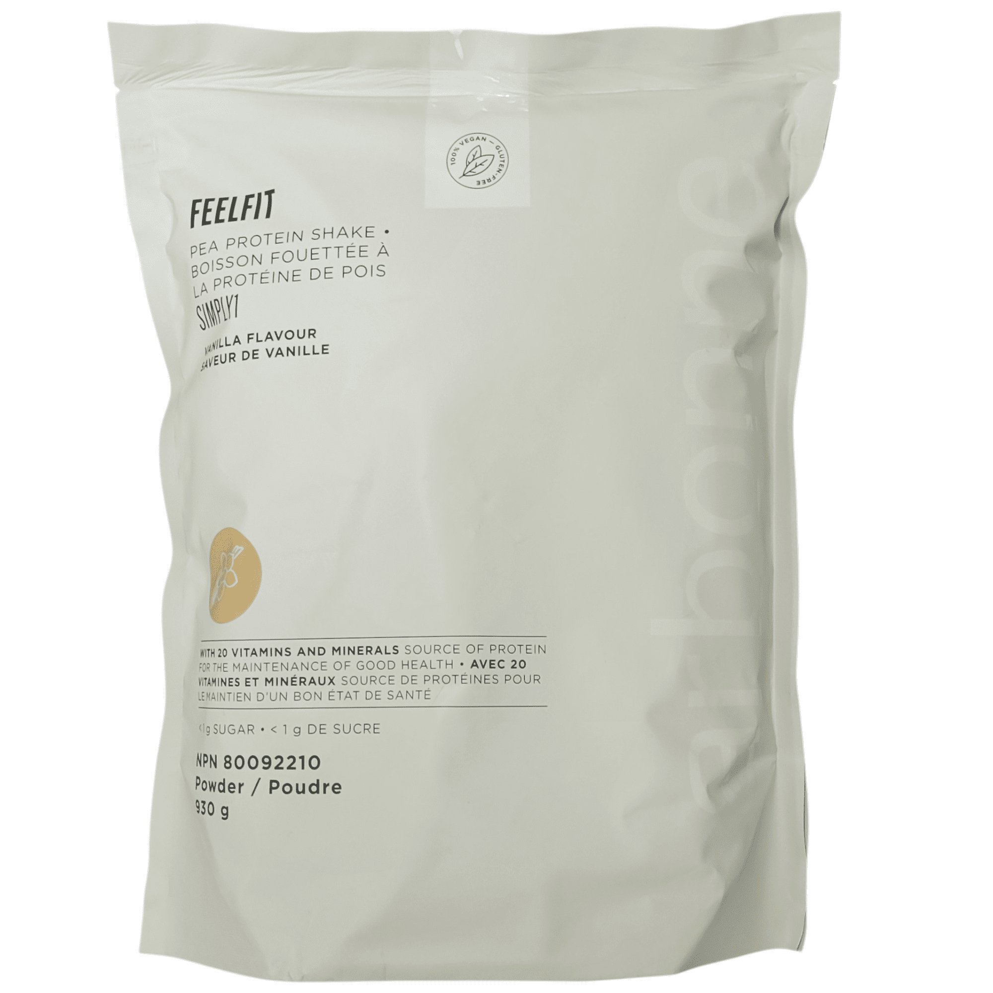 Arbonne Feelfit Pea Protein Shake - Daily Supplement Powder, Vegan Protein for Support of Overall Health, Energy and Well-Being, Vanilla