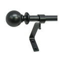 thumbnail image 3 of Montevilla 0.5" Brown Ball Adjustable Cafe Curtain Rod Set, 48"-86", 3 of 4