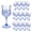 Blue, variant on 7OZ Plastic Wine Glasses, Disposable Goblets Drinking Glasses Crystal Vintage Water Cups Unbreakable Champagne Glasses for Wedding, Parties, (Blue)