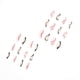 thumbnail image 5 of 24-Pack Women's Pressed Nails False Long Lines Black Pink Two-tone Colorblock Wavy Nail Art DIY Manicure Tools Full Coverage Nail Stickers, 5 of 5
