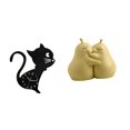 thumbnail image 1 of Reloj de pared,Reloj de pared con diseño de gato para guardería,sala de juegos y interior,sujetalibros decorativos,Sujetalibros decorativos para oficina,hogar,libros, 1 of 8