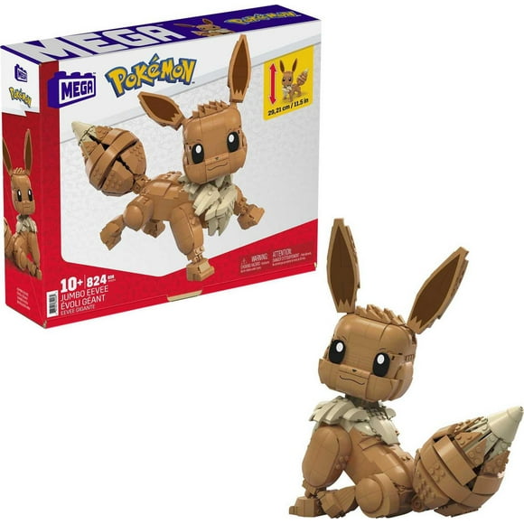 Mega Pokémon Jumbo Eevee Building Set - 830 Pieces
