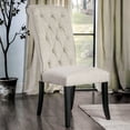 thumbnail image 2 of 24/7 Shop At Home Sam Set of 2 Fabric Side Chair in Ivory, 2 of 4