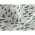 thumbnail image 3 of Ambesonne Jungle Quilted Bedspread Set 3 Pcs, Autumnal Birds Forest Pines, King, Eggshell Fern Green and Plum, 3 of 4