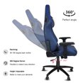 thumbnail image 2 of G-ROCKER Racing Style Gaming Chair High Back Ergonomic Office Swivel Computer Chair with Headrest, Lumbar Support, 4D Armrest, Blue, 2 of 4