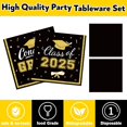 thumbnail image 4 of Graduation Party Supplies Kit Serves 50 - Graduation Party Black Class of 2025 Tableware Disposable Dinner Plates Dessert Plates and Napkins for Congrats Grad Party Decorations, 4 of 6