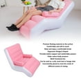 thumbnail image 3 of Inflatable Sofa, Lounge Chair Ergonomic S Shape, Soft Flocking Surface, Lightweight Portable Blow Up Couch for Travel, Home Rest, 3 of 7