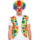 thumbnail image 3 of Paquete de 4 disfraces de payaso, peluca de payaso arcoíris + nariz de payaso + chaleco de payaso para Halloween, fiestas de cosplay, carnavales, disfraces, juegos de rol, favores de rendimi, 3 of 5