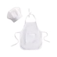 thumbnail image 1 of Set de delantal y gorro de chef para niños y niñas, color blanco, 1 of 10