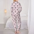 thumbnail image 6 of Goofa Cute Cupcake Printed Women’s 2 Piece Pajama Set Super,Pajamas Women's Long Sleeve Sleepwear Soft Button Down Loungewear Pjs Lounge Set Nightwear-Medium, 6 of 9