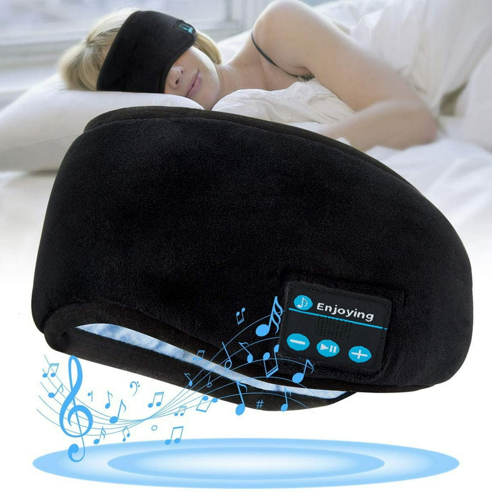 LELINTA bluetooth Sleep Eye Mask for Men Women Contoured Blackout