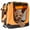 Orange, variant on Pet Life ® '360° Vista View' Zippered Soft Folding Collapsible Durable Metal Framed Pet Dog Crate House Carrier