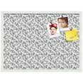 thumbnail image 2 of PinPix 30x22 Custom Cork Bulletin Board Black Flower - Leaf Poster Board Has a Fabric Style Canvas Finish, Framed in Black Flower - Leaf, by ArtToFrames (PinPix-178), 2 of 6