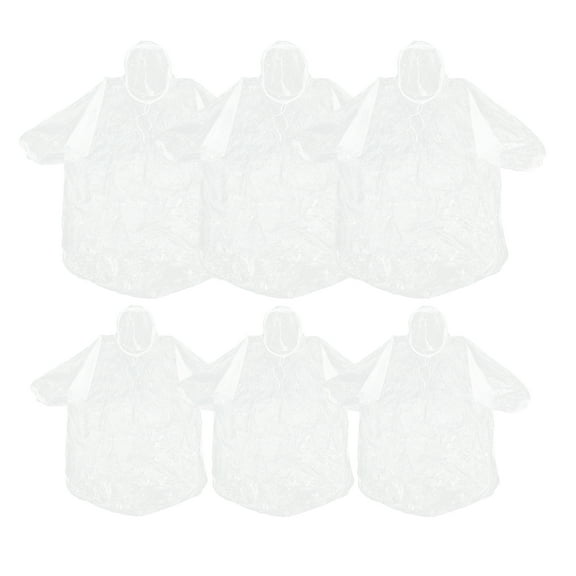 HOMEMAXS 1 Set Raincoat Disposable Poncho Emergency Raincoats with Hood for Outdoor