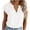White, variant on Tqcoqu Women's Cap Sleeve V Neck Tops Trendy Casual Blouses Summer Work Shirts,Black,Women's S-XXL