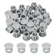 thumbnail image 1 of Uxcell 64Pcs 10mm Tapones de agujero redondos de nylon plástico gris claro, 1 of 6